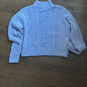 Lilac cableknit sweater